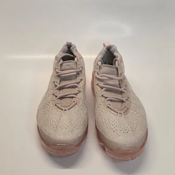 New Air Vapormax Flyknit Oatmeal Pink Beige Shoes Women's Size 8.5 DV6840-101