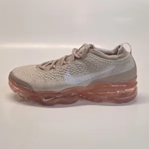 New Air Vapormax Flyknit Oatmeal Pink Beige Shoes Women's Size 8.5 DV6840-101