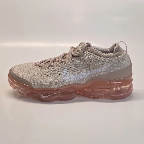 New Air Vapormax Flyknit Oatmeal Pink Beige Shoes Women's Size 8.5 DV6840-101