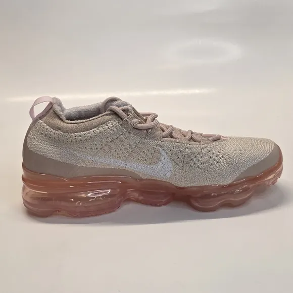 New Air Vapormax Flyknit Oatmeal Pink Beige Shoes Women's Size 8.5 DV6840-101