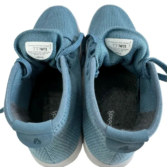 New Allbirds Tree Trooper Knit High Top Sneakers in Tide Pool Women's Size 11