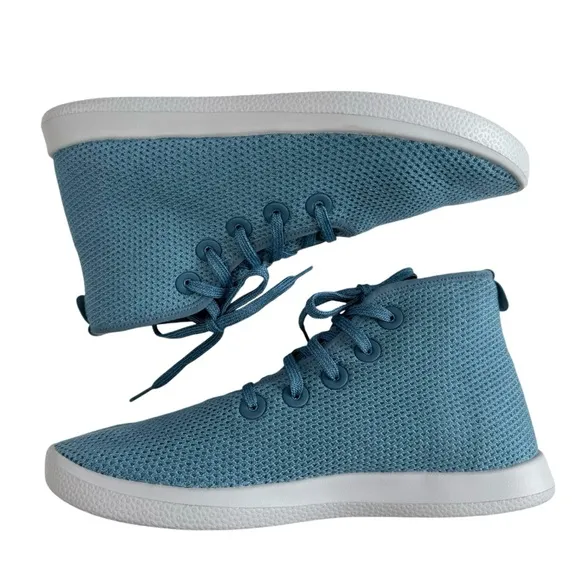 New Allbirds Tree Trooper Knit High Top Sneakers in Tide Pool Women's Size 11
