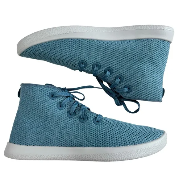 New Allbirds Tree Trooper Knit High Top Sneakers in Tide Pool Women's Size 11