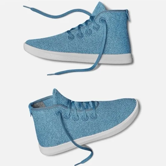 New Allbirds Tree Trooper Knit High Top Sneakers in Tide Pool Women's Size 11