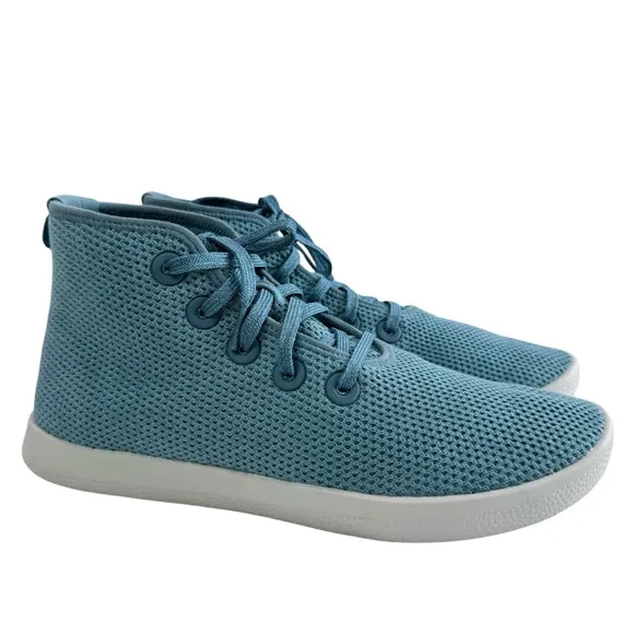 New Allbirds Tree Trooper Knit High Top Sneakers in Tide Pool Women's Size 11