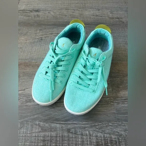 NEW! Allbirds Wool Pipers Buoyant Mint Blizzard 8 Sneakers Run Walk Gym Travel