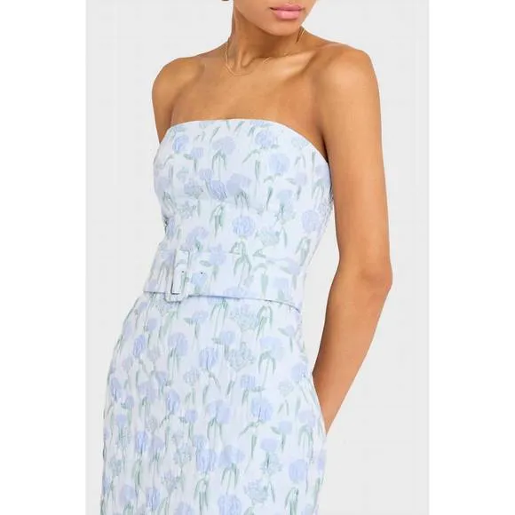 NEW AMANDA UPRICHARD fae midi dress in flores brocade