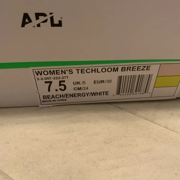 New APL Cream and Yellow Knit Sneakers