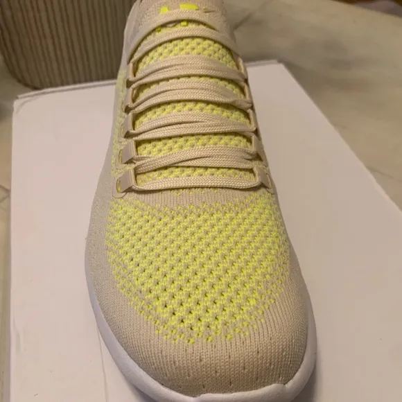 New APL Cream and Yellow Knit Sneakers