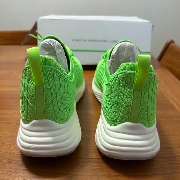 NEW APL Men’s Techloom Zipline Vibrant Green/Silver/White Knit Sneakers Sz.12
