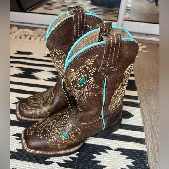 NEW Ariat Youth Bright Eyes II Western Boots Size 11