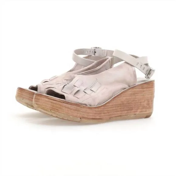 NEW A.S.98 women's neven wedge sandals in dust