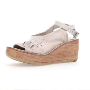 NEW A.S.98 women's neven wedge sandals in dust