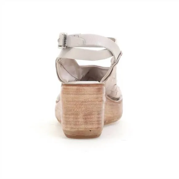 NEW A.S.98 women's neven wedge sandals in dust