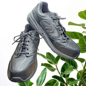 New Balance Mens Walking Shoes Comfort Lace Black Leather MW927BK Sz 14 2E NWOB