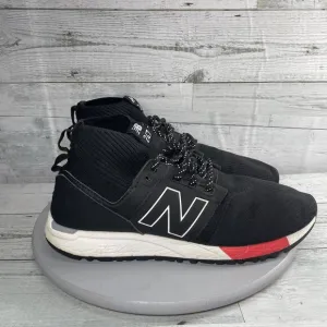 New Balance Mid 247 Black/White Mesh Knit Shoes Sneakers Mens Lifestyle Size 12