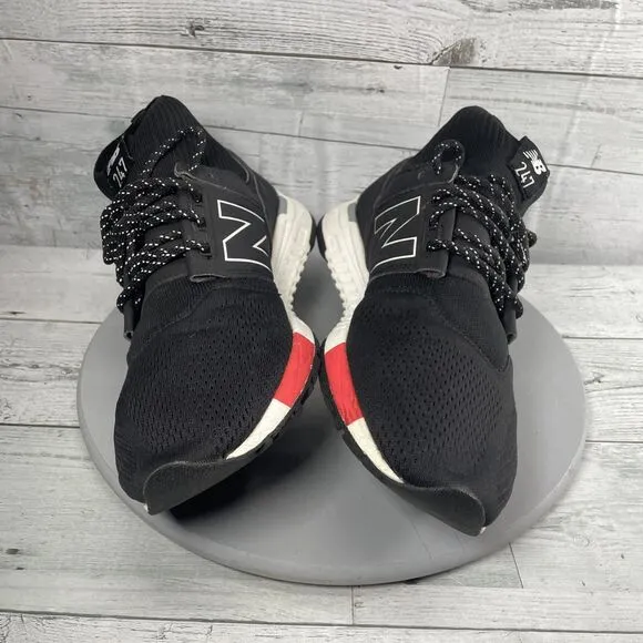 New Balance Mid 247 Black/White Mesh Knit Shoes Sneakers Mens Lifestyle Size 12