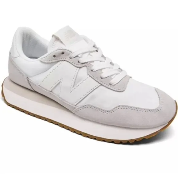 New Balance NB237NN Running Shoes Casual Everyday Gray White Women's Size 10