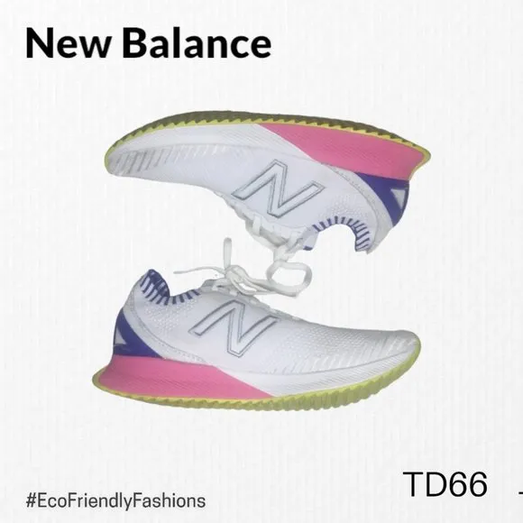 New Balance Women's White Fuel Cell Echo Running Athletic Sneakers Sz 8