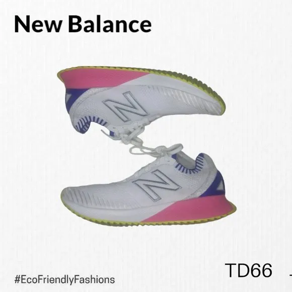 New Balance Women's White Fuel Cell Echo Running Athletic Sneakers Sz 8
