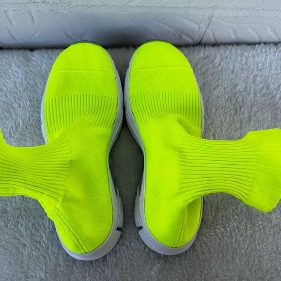 New Balenciaga Speed 3.0 Recycled Knit Neon Sneakers Size 37