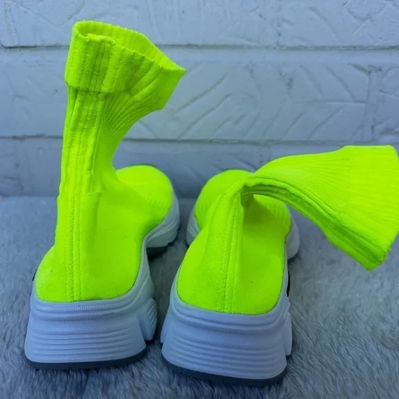 New Balenciaga Speed 3.0 Recycled Knit Neon Sneakers Size 37