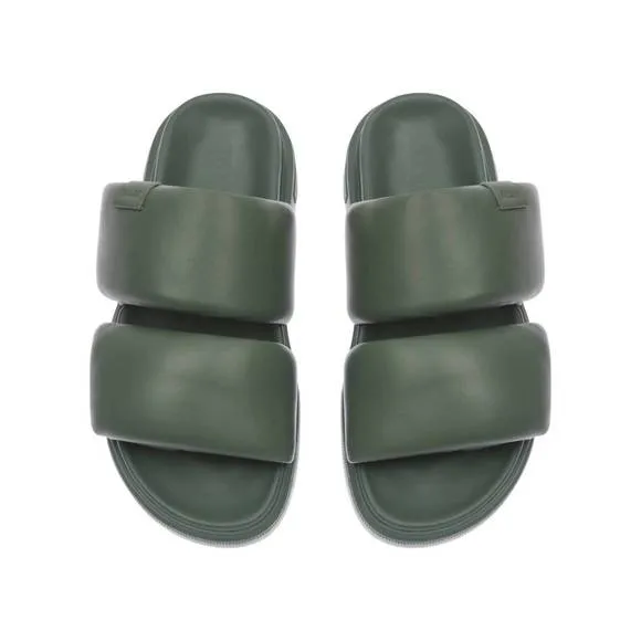 NEW BALLY women's joey leather sandals in sage