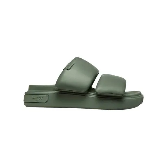 NEW BALLY women's joey leather sandals in sage