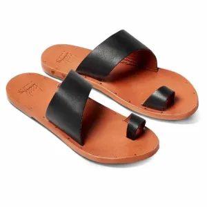NEW BEEK women's finch sandals in black/black
