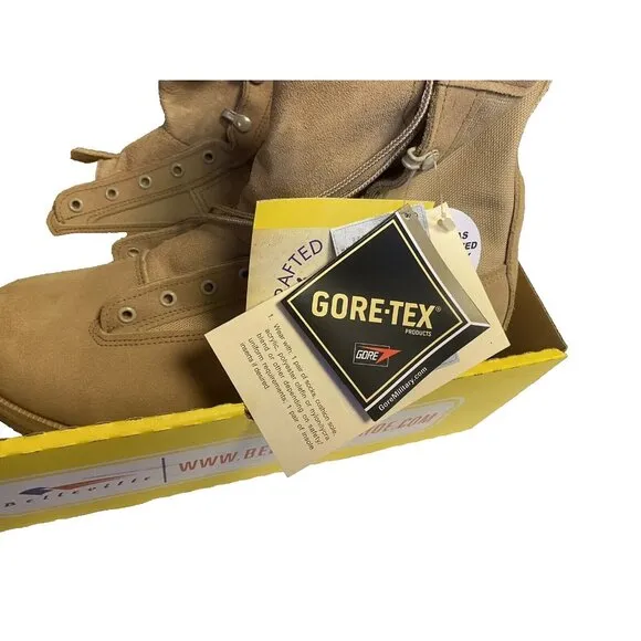 New Belleville Mns 03-D-0322 Goretex Desert Tan Lace Military Combat Boots 16XXW