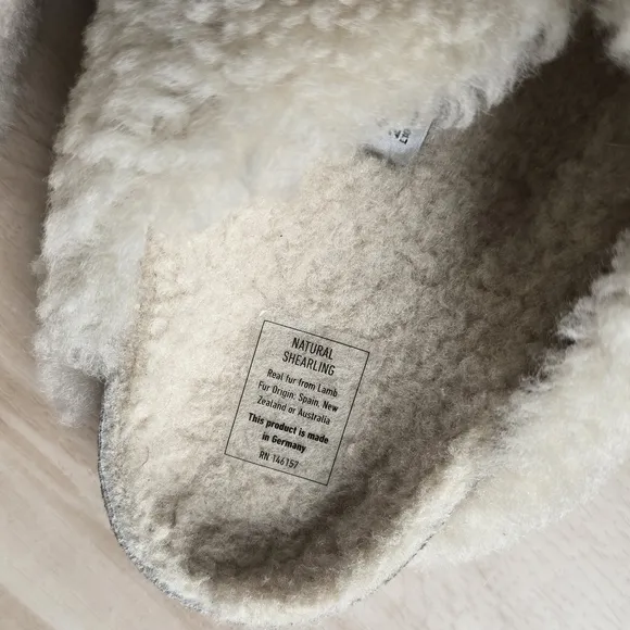 NEW Birkenstock Arizona Big Buckle Teddy/Shearling Sandals