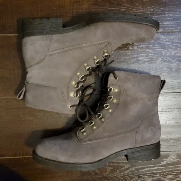 NEW Born Codi Boots Womens 10 Lace Up Suede Rustic Outdoors Hiking Comfort