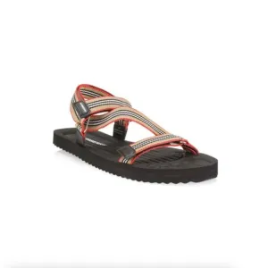 New BURBERRY Patterson Icon Stripe Sandals Men