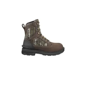 NEW CARHARTT men's ironwood camo 8&quot; soft toe work boot in mossy oak break