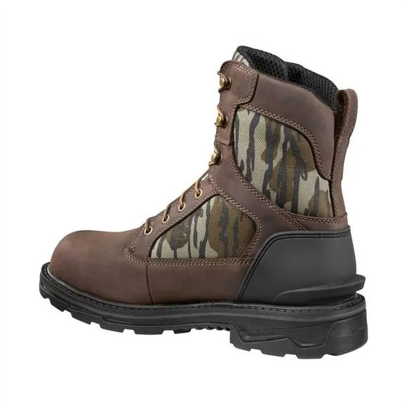 NEW CARHARTT men's ironwood camo 8&quot; soft toe work boot in mossy oak break