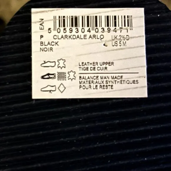 New Clarks Clarkdale Arlo Leather Boots Women's Size 5 M Black Elastic Panels
