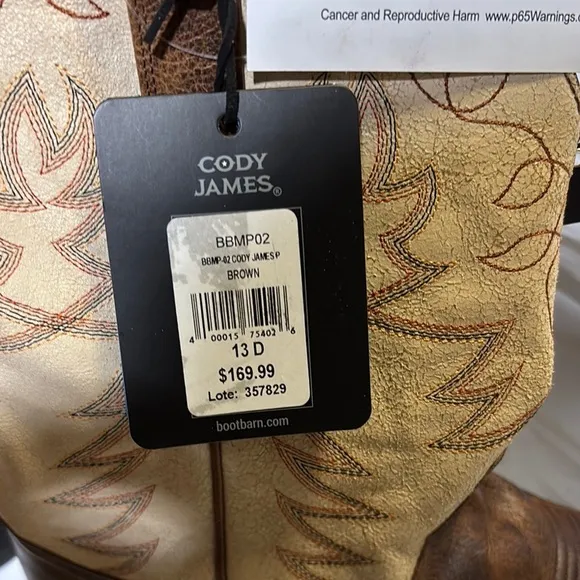 NEW CODY JAMES MEN'S XERO GRAVITY UNIT PERFORMANCE WESTERN BOOTS Size 13