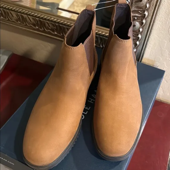 NEW Cole Haan Grand  Men's Chelsea Boots color Lumber/Java size 11