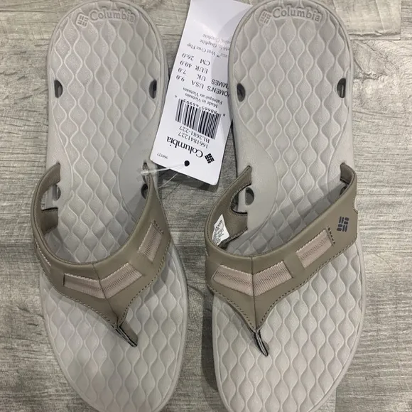 New Columbia Flip Flop Thong Sandals Size 9