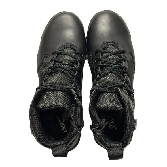 NEW Danner Mens Size 9 Scorch Side Zip Waterproof Black Leather Tactical Boot