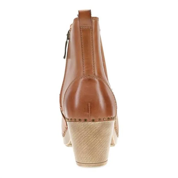 NEW DANSKO women's shayna calf boots in luggage burnished