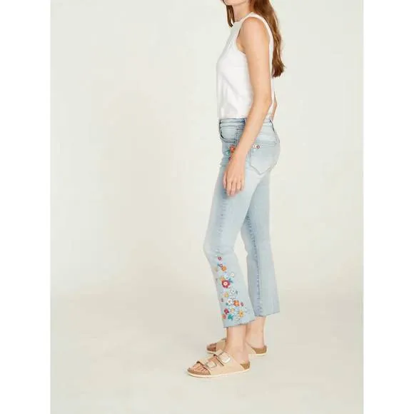 NEW DRIFTWOOD roxy kick flare boot-multi mod jeans in light wash