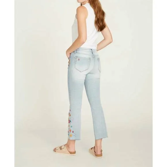 NEW DRIFTWOOD roxy kick flare boot-multi mod jeans in light wash