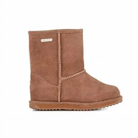NEW EMU AUSTRALIA unisex kids brumby boot in oak