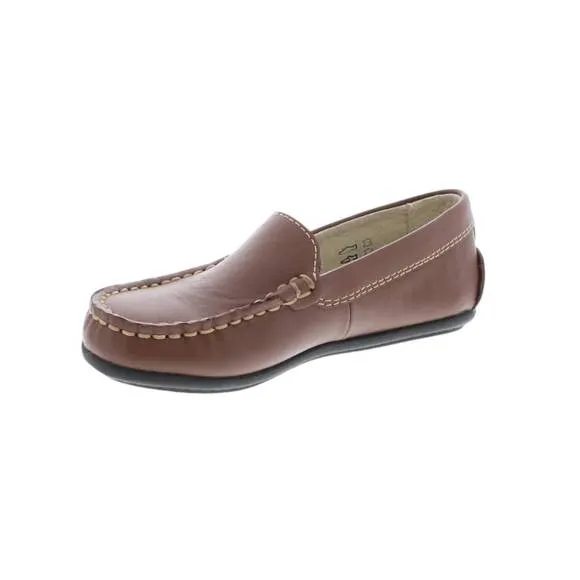 NEW FOOTMATES boy's brooklyn loafers in cognac