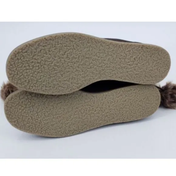 New Free People Brown Leather Flat Ankle Boots