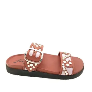 NEW Free People Revelry Sandals Womens 10 Slides Studded Boho Hippie Comfort Ret