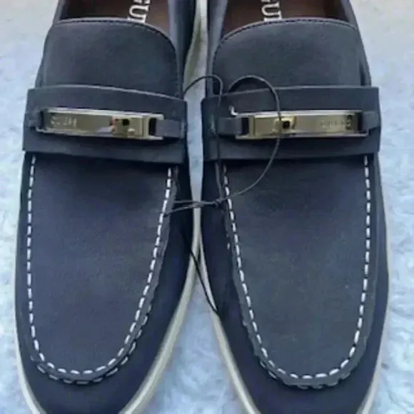 NEW Guess Men's Quido Blue Slip On Penny Loafer Size 10 NWT