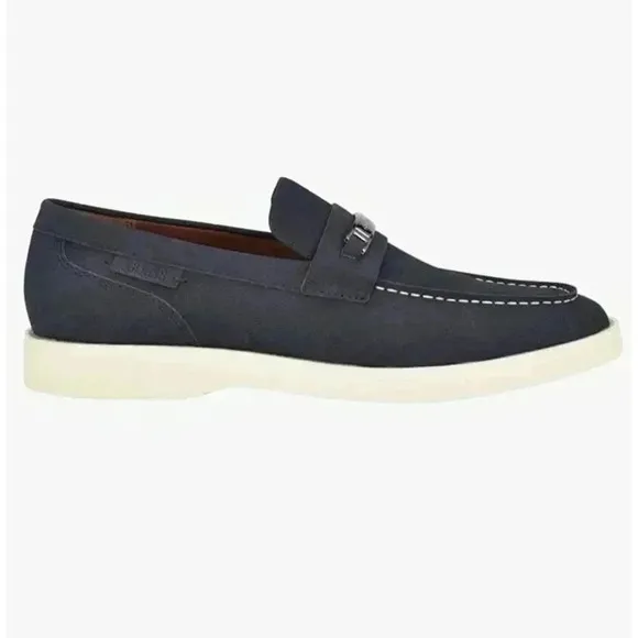 NEW Guess Men's Quido Blue Slip On Penny Loafer Size 10 NWT