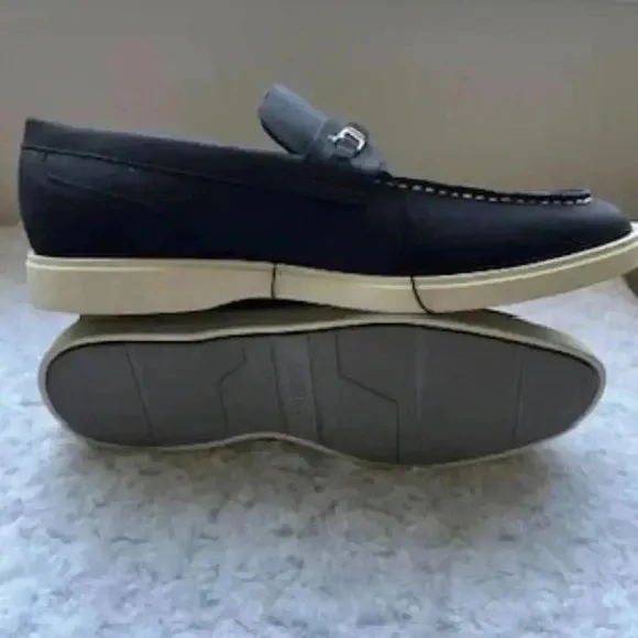 NEW Guess Men's Quido Blue Slip On Penny Loafer Size 10 NWT